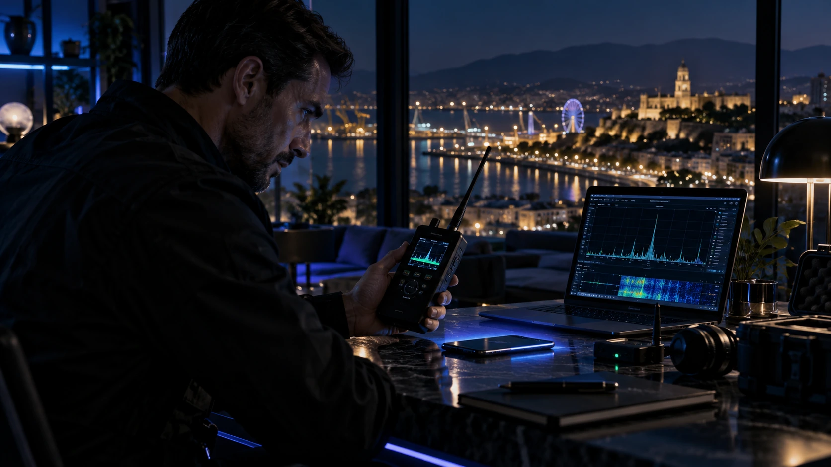 Análisis técnico de comunicaciones ante sospecha de escuchas en Málaga
